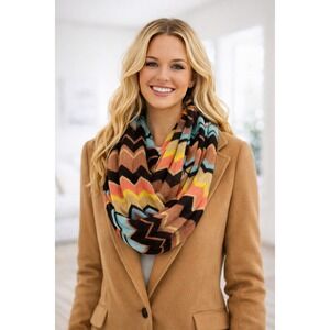Missoni for Target Scarf Chevron Knit Wool Blend‎ Infininty Italian Luxury